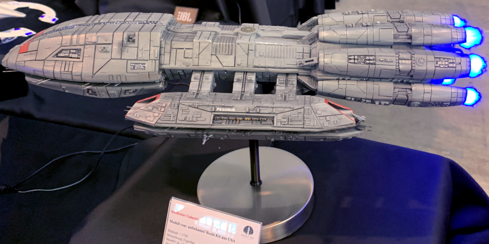 ComicCon Stuttgart 2023 - Modellbau - Kampfschiff aus Kampfstern Galactica