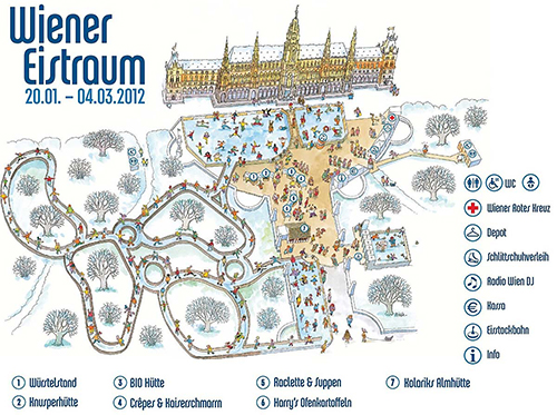 Übersichtsplan Wiener Eistraum 2012